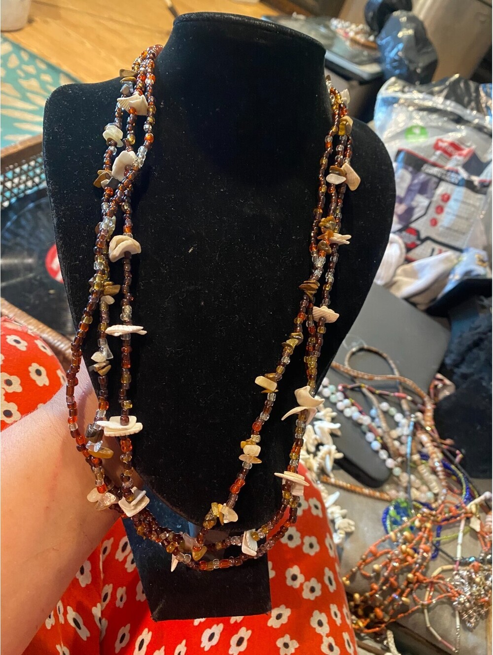 vintage boho statement necklace